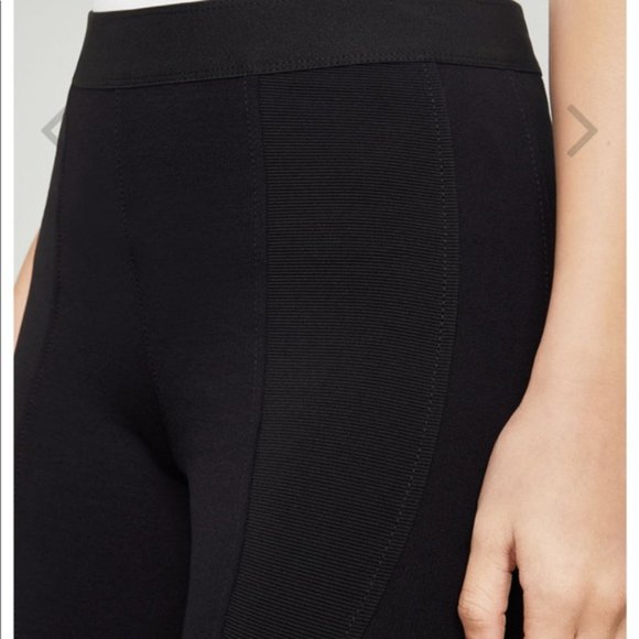 BCBG MaxAzria Kramer Black Contrast Legging size XS Moto Style - Picture 3 of 9